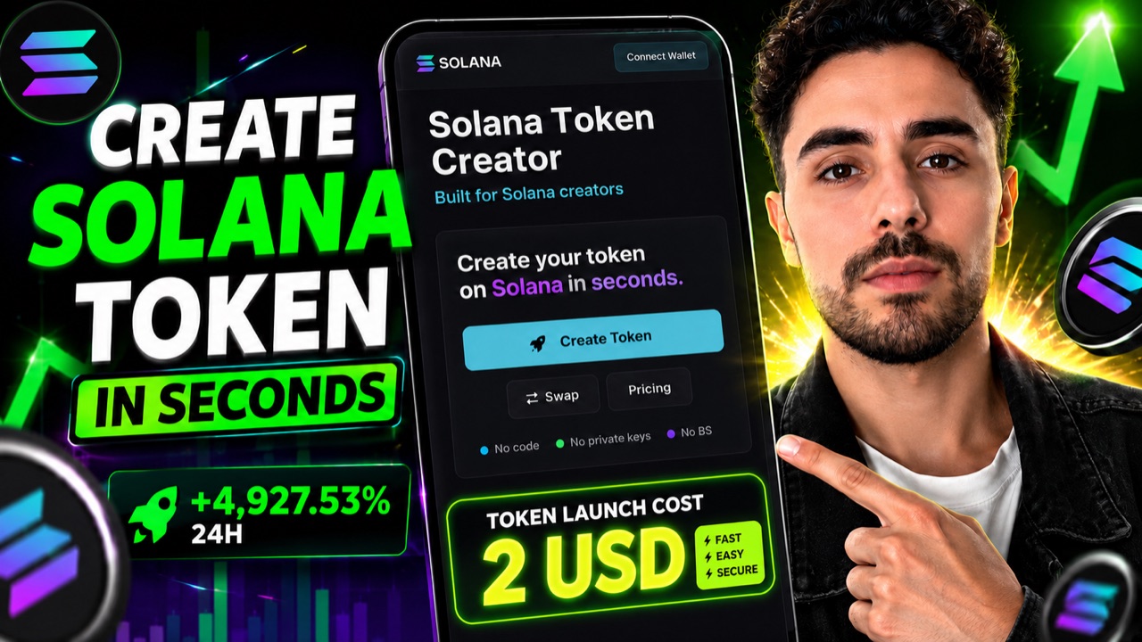 Preview of the Solana token creation walkthrough video